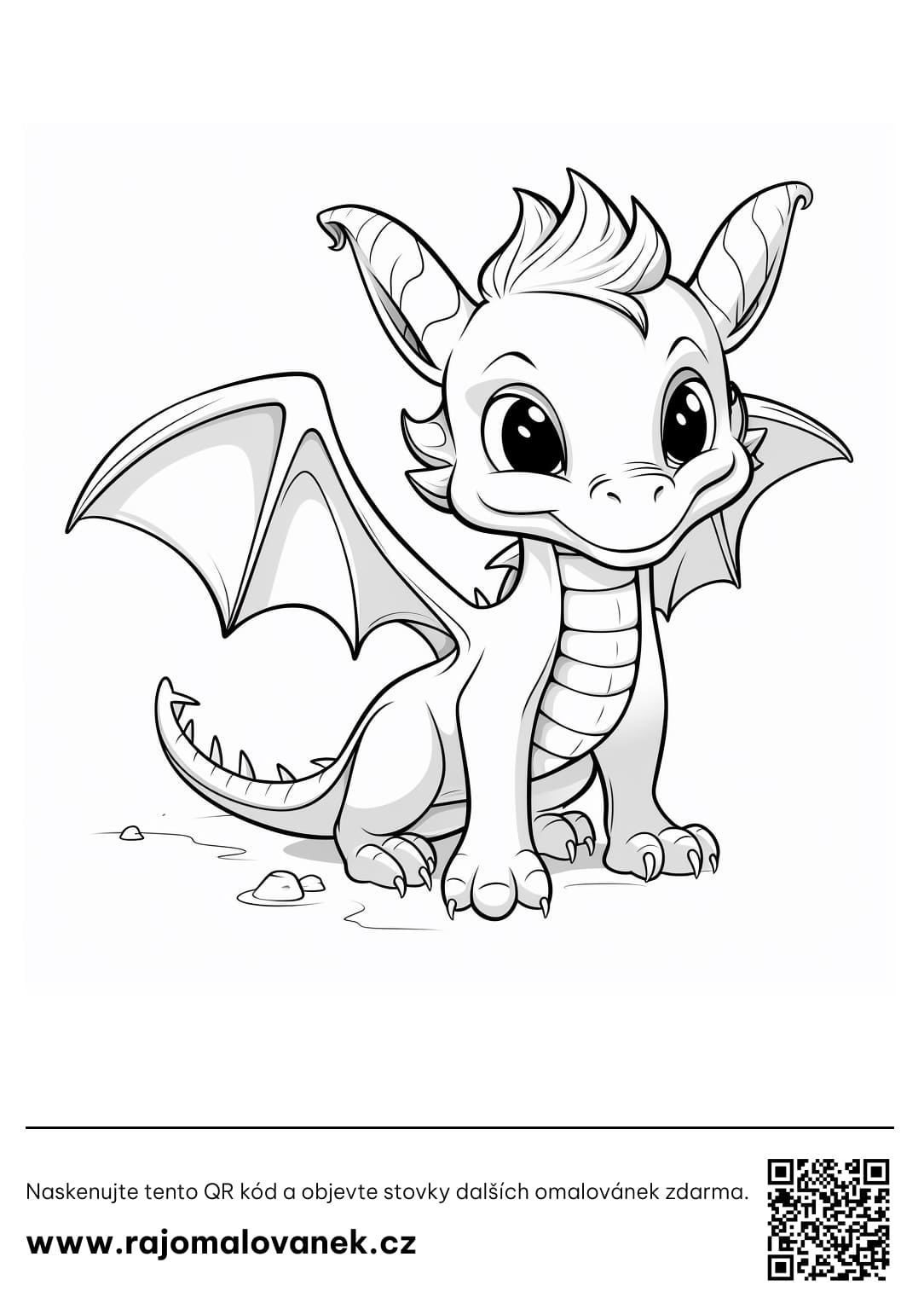 Jak vycvičit draka omalovánka