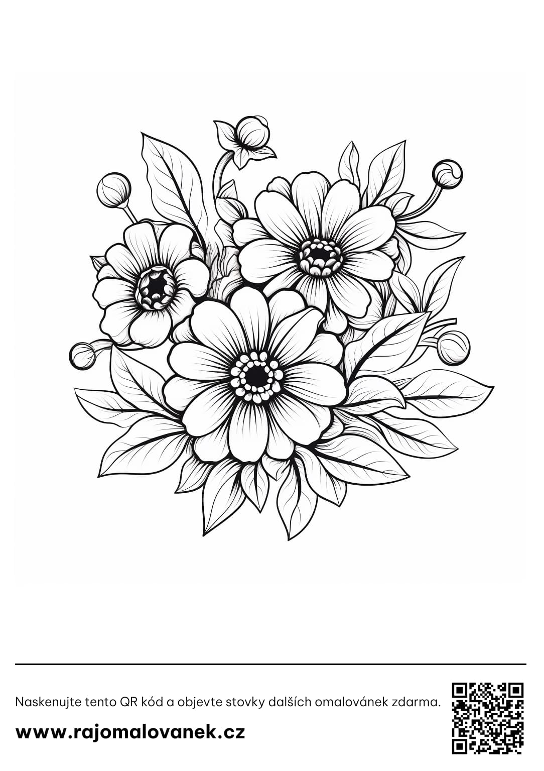Omalovánky květiny