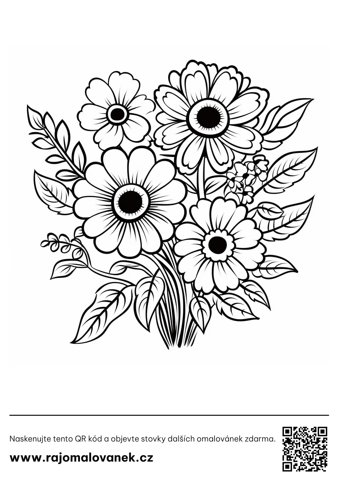 Omalovánky květiny