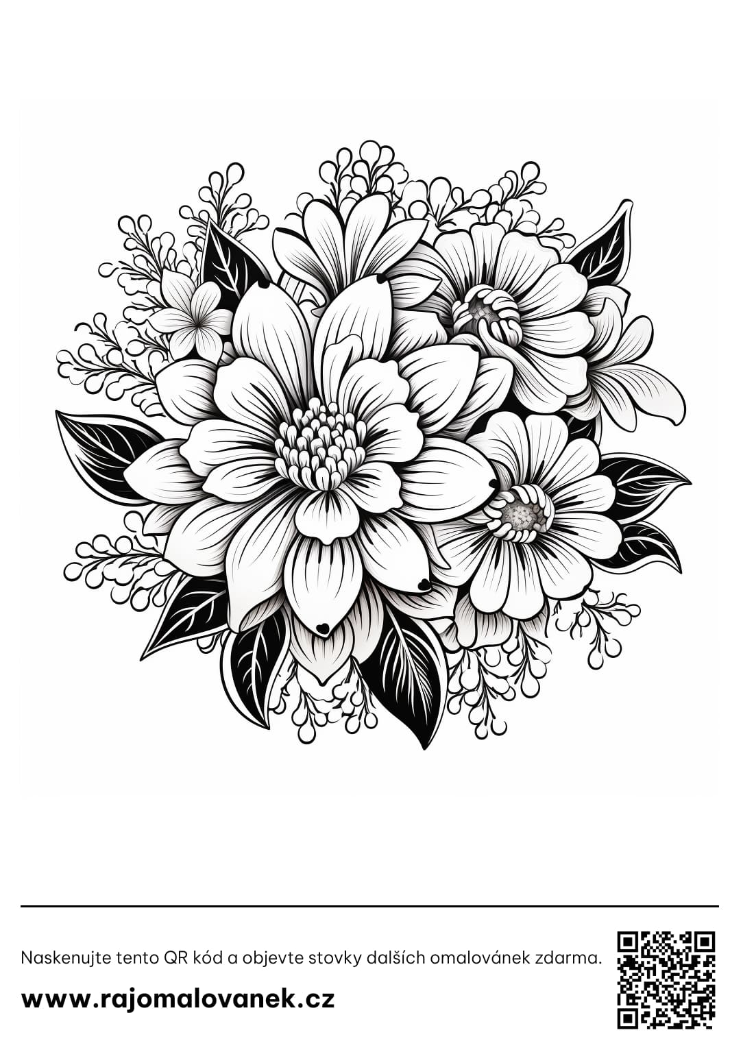 Omalovánky květiny