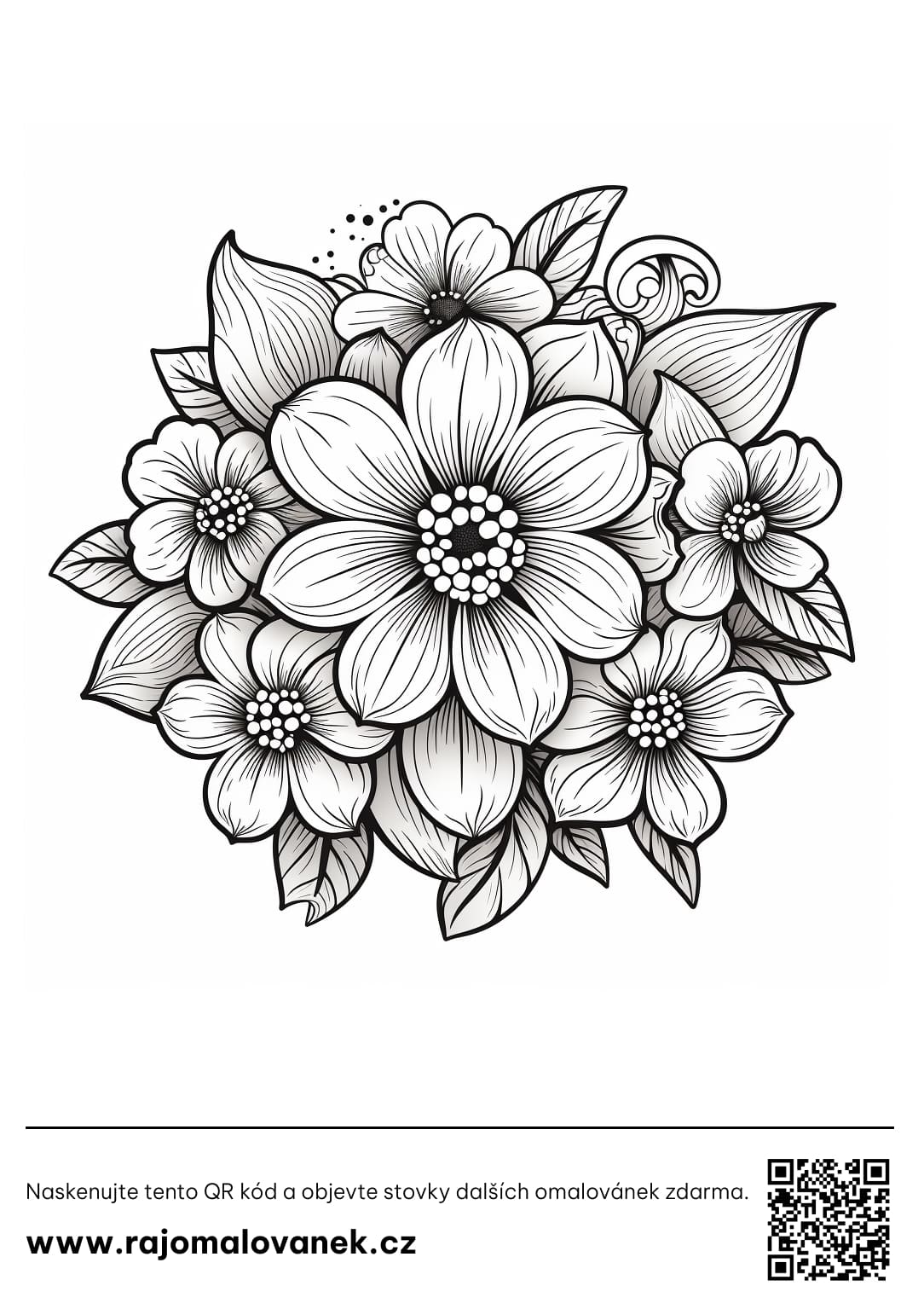 Omalovánky květiny