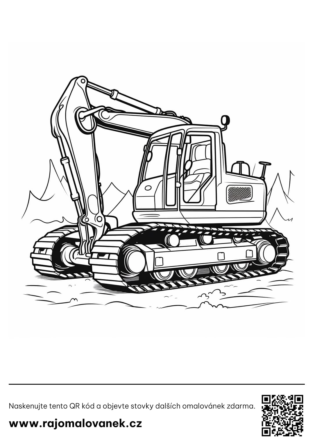 Omalovánky bagr