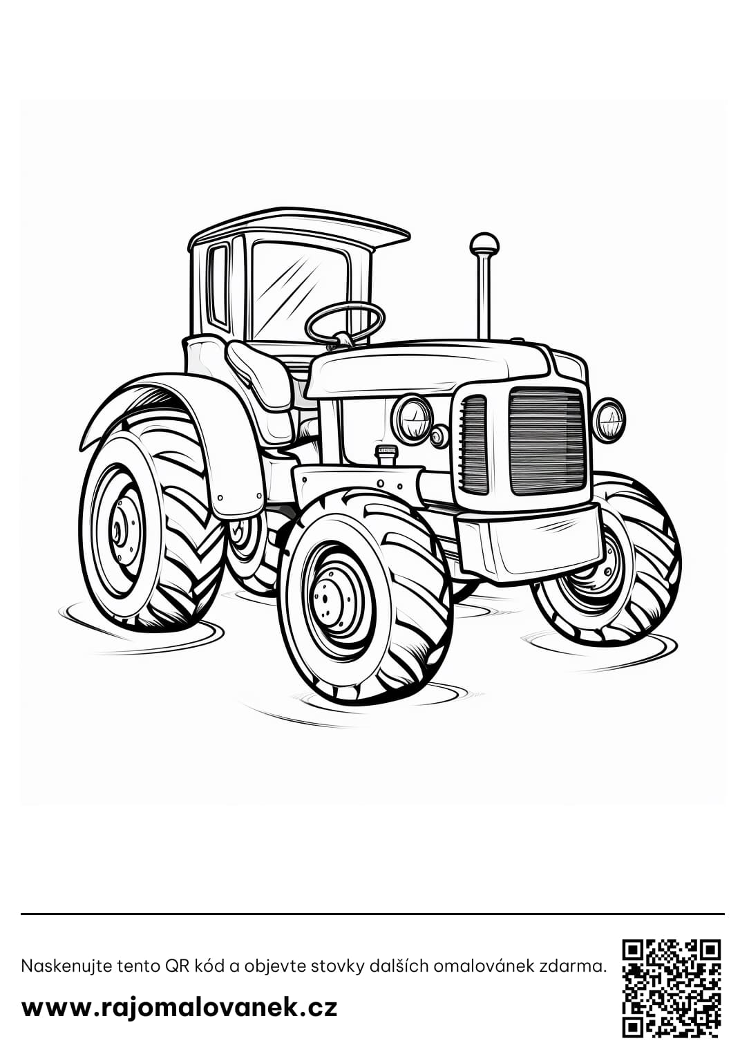 Omalovánky traktor
