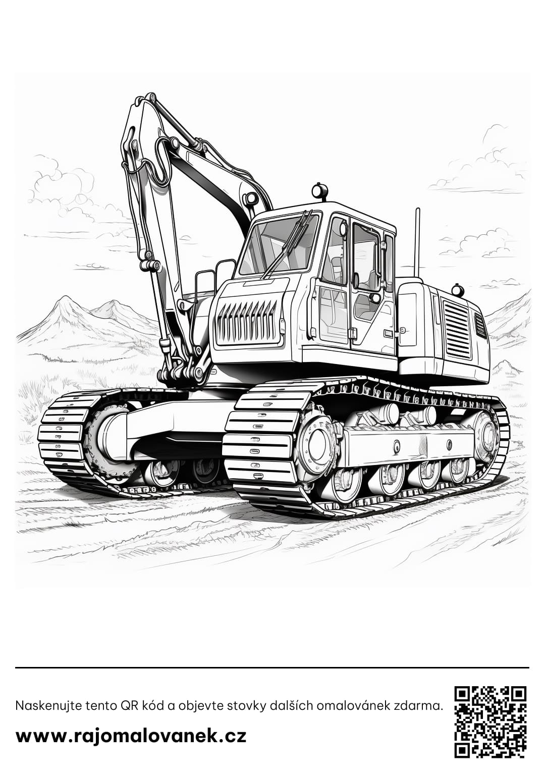 Omalovánky bagr