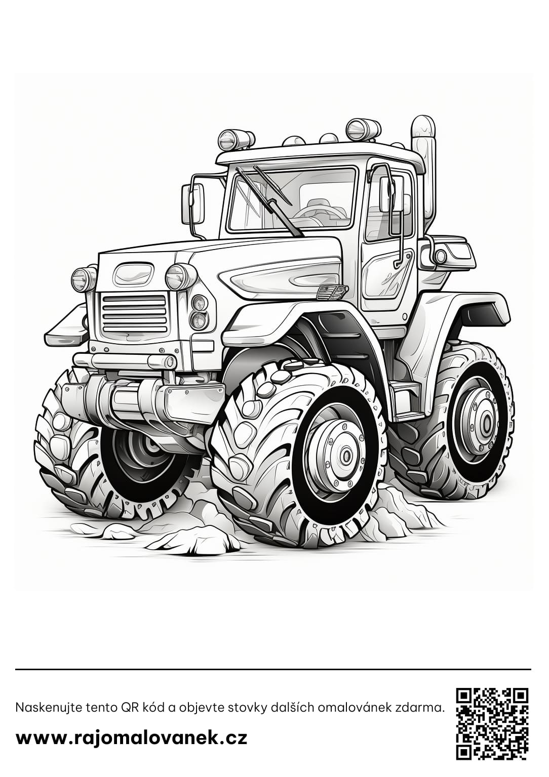 Omalovánky bagr