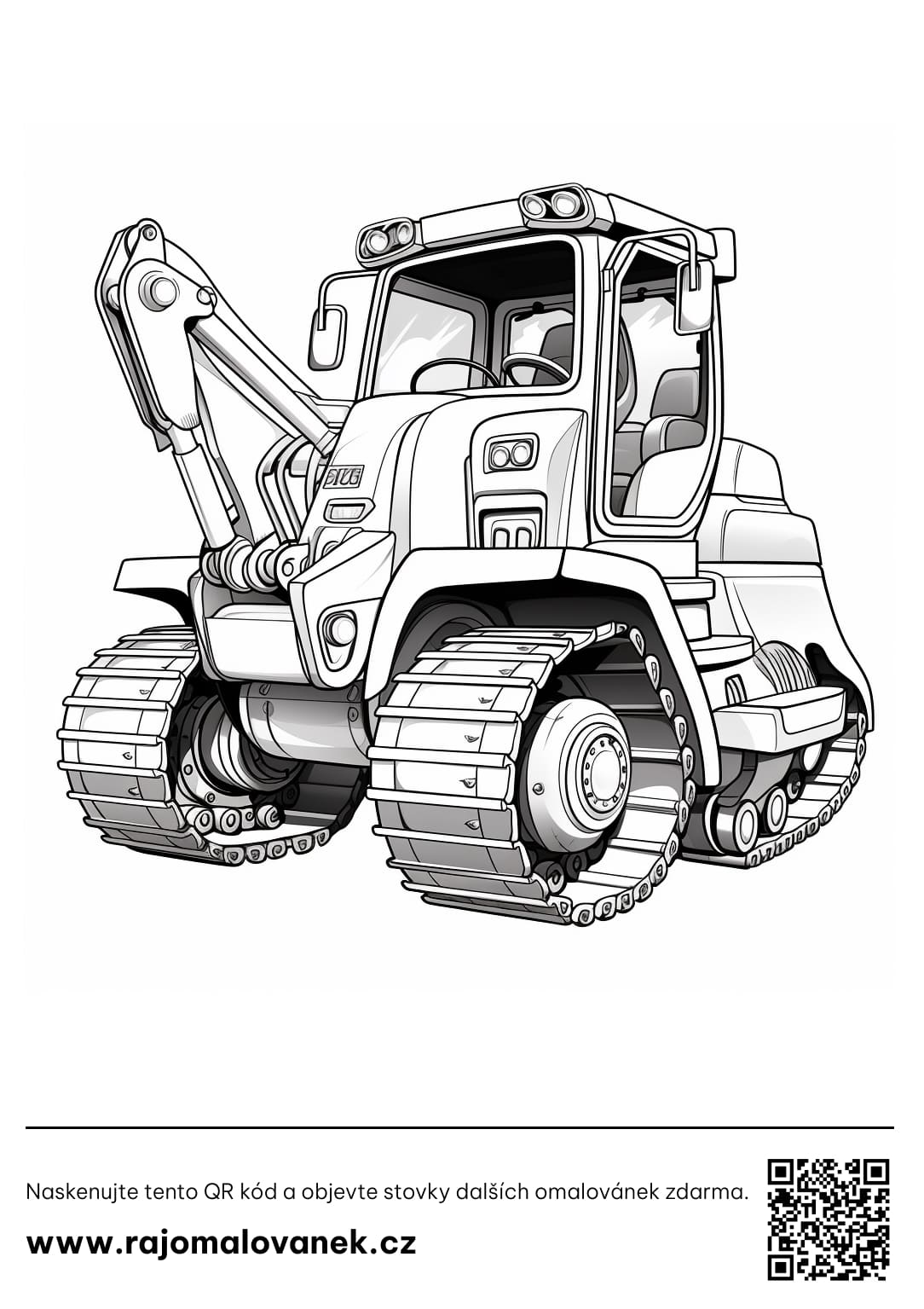 Omalovánky bagr