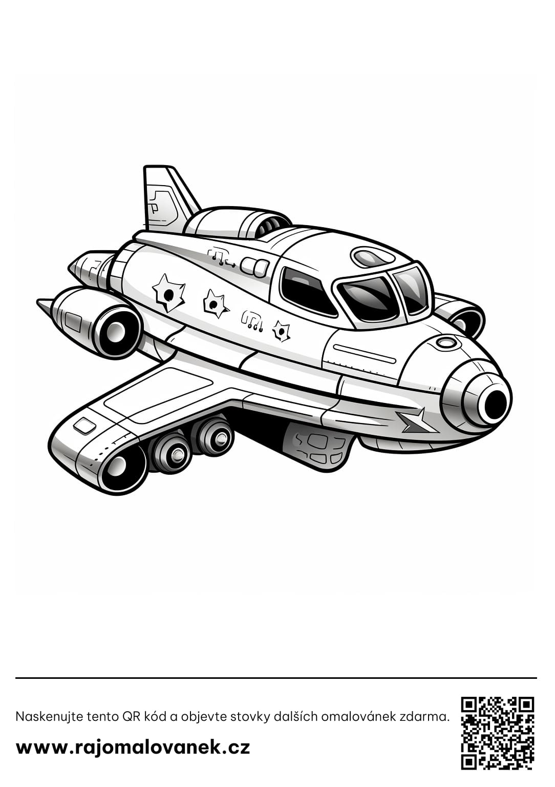 Omalovánky Vesmírná raketa