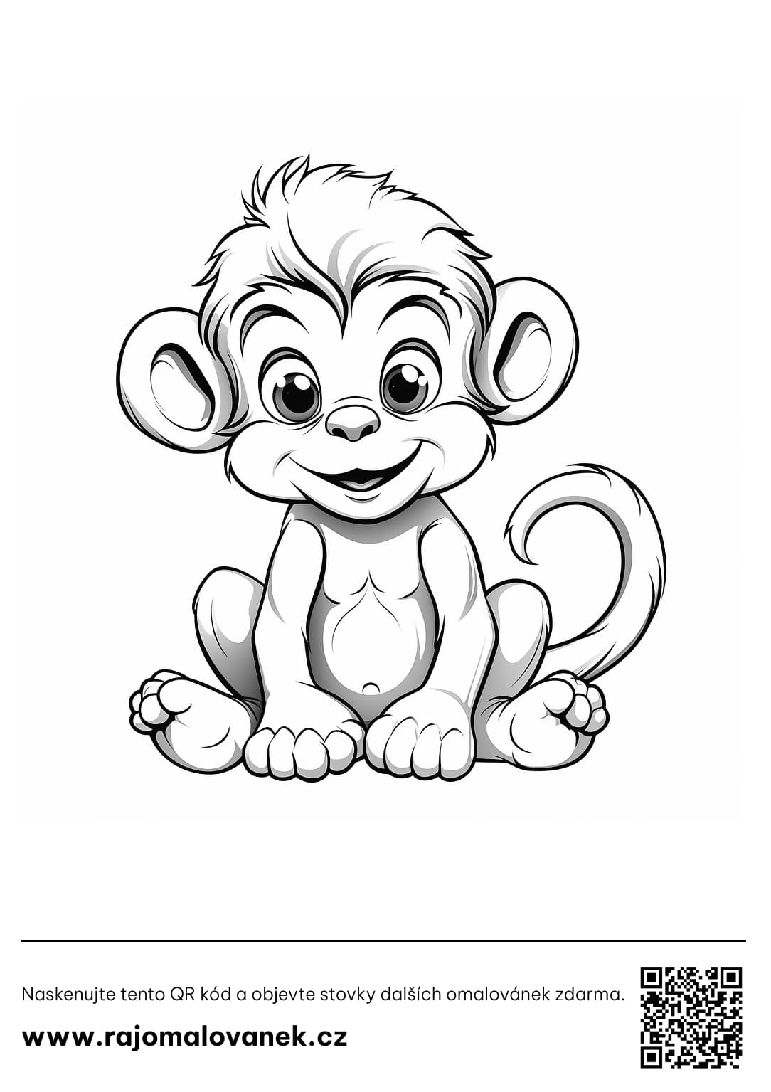Opice Omalovánky