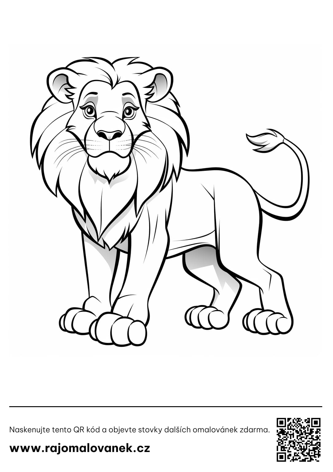 Omalovánky lvi