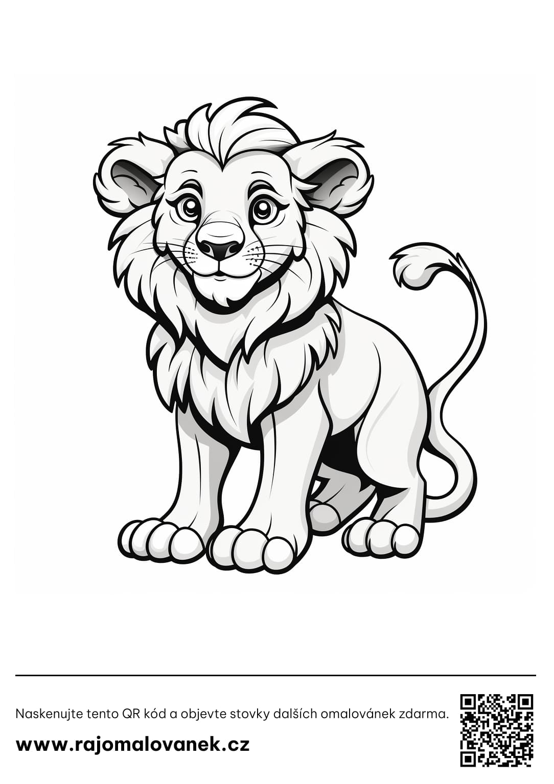 Omalovánky lvi a tygři