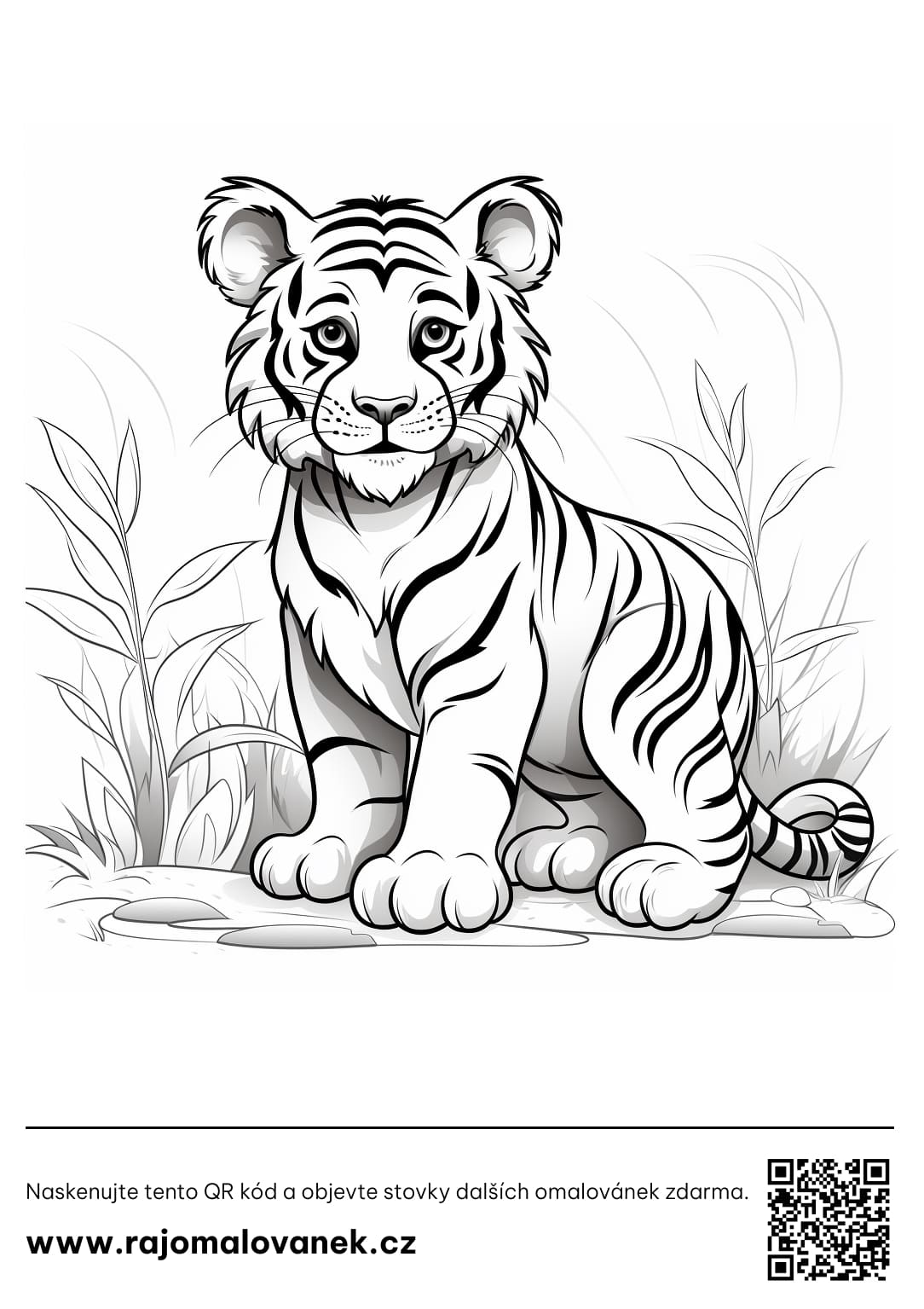 Tygři omalovánky