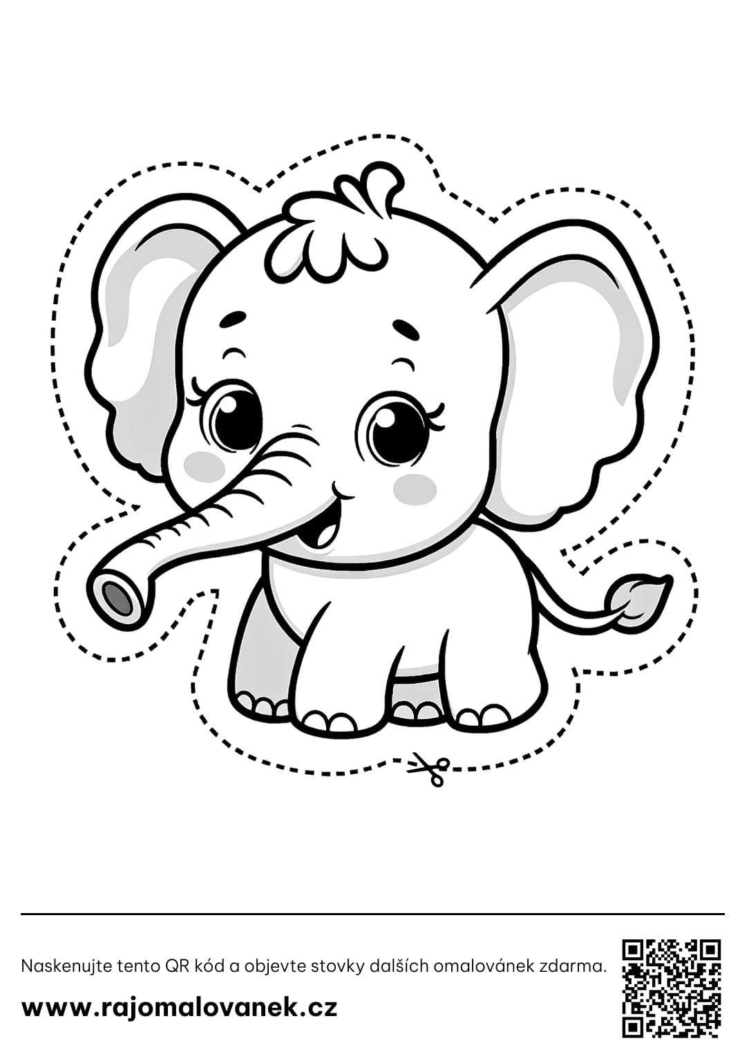 Slon Vystřihovánky