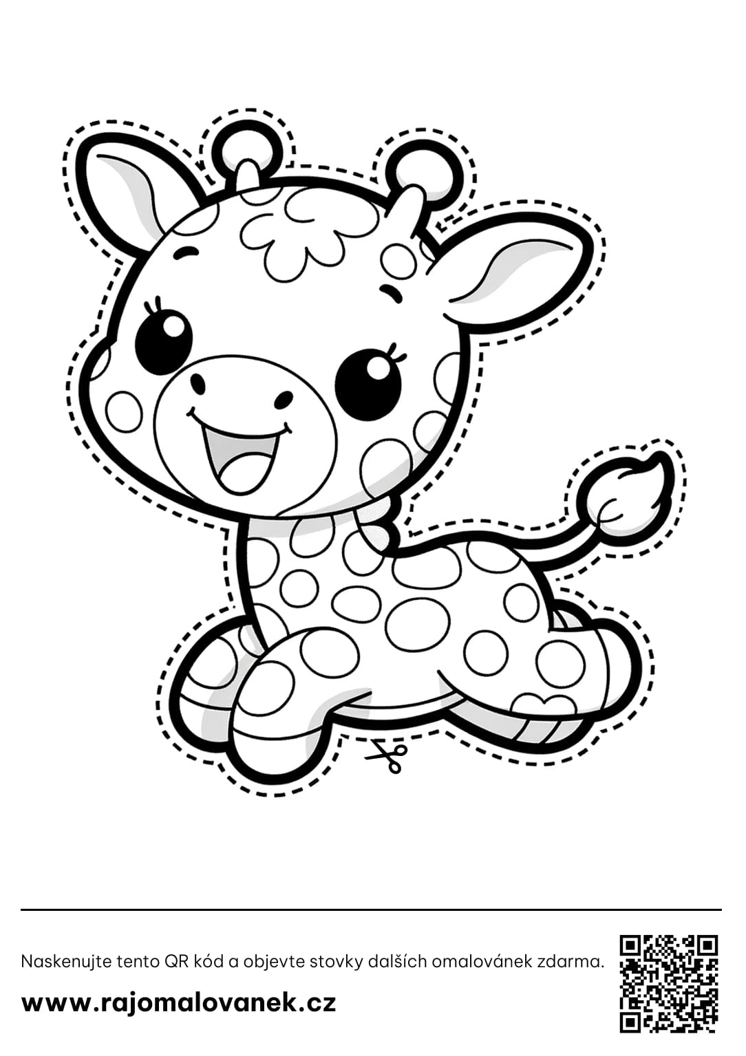 Žirafa Vystřihovánky