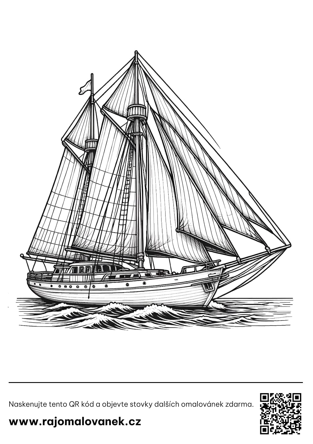 Omalovánky Plachetnice