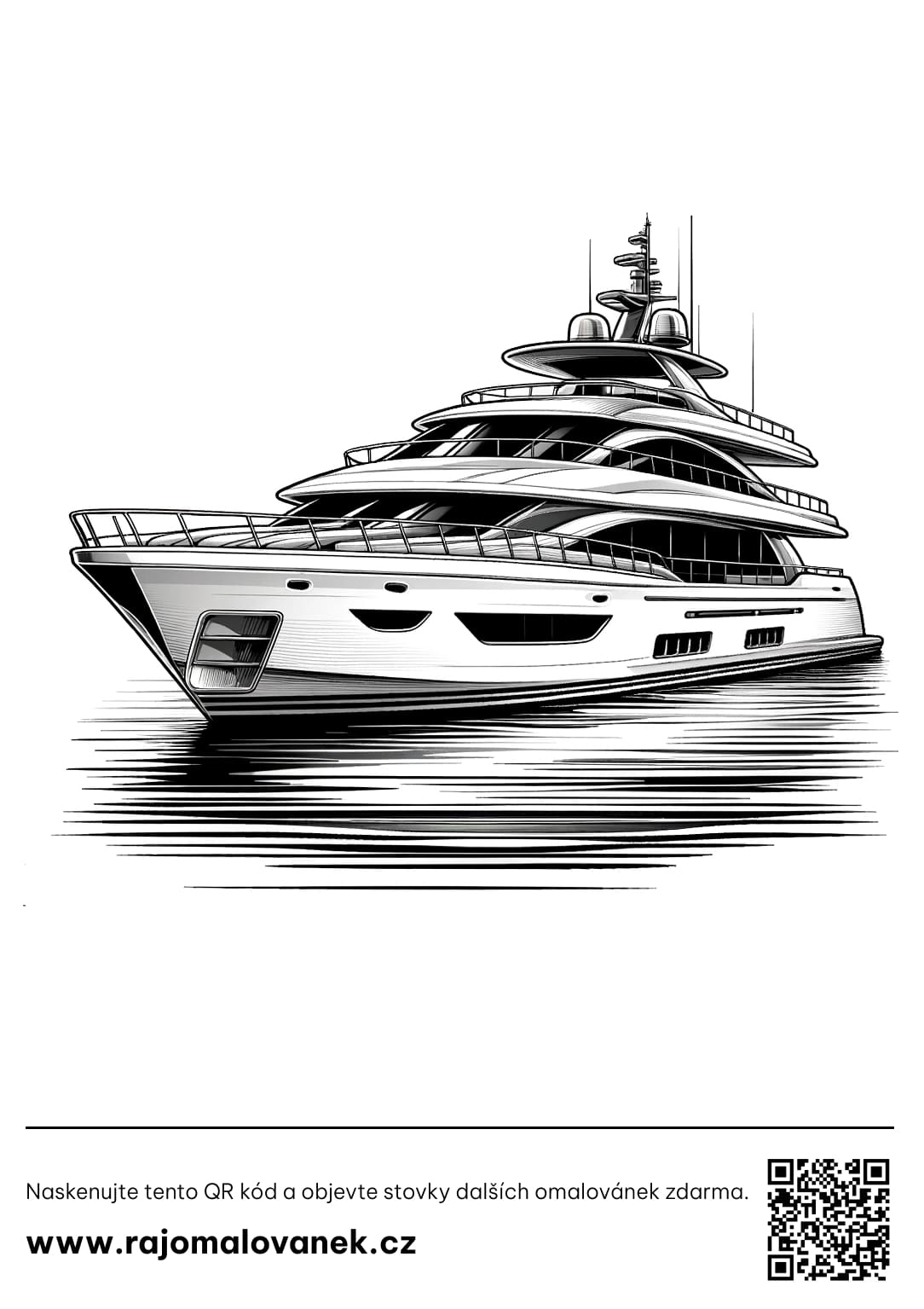 Jachty omalovánky