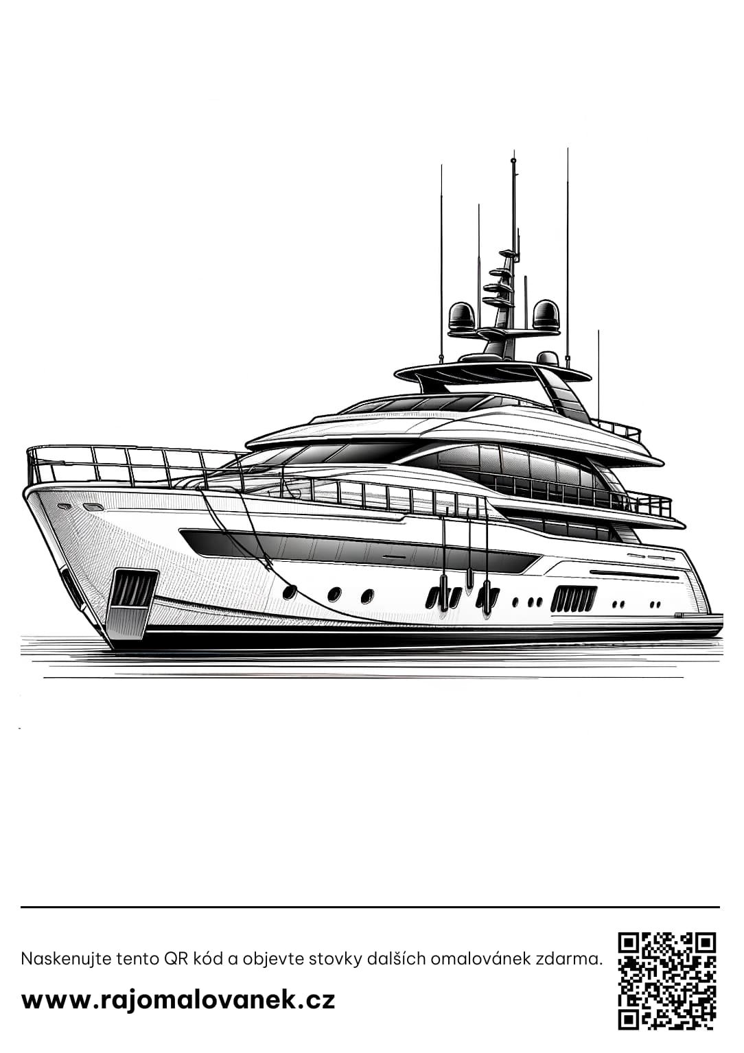 Omalovánka lodě