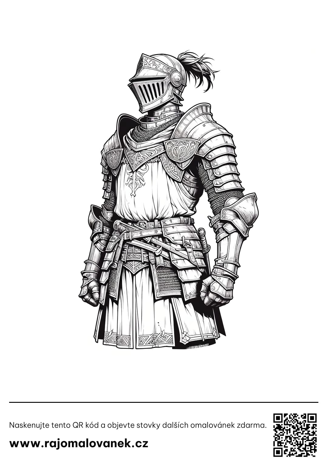 Omalovánky rytíř