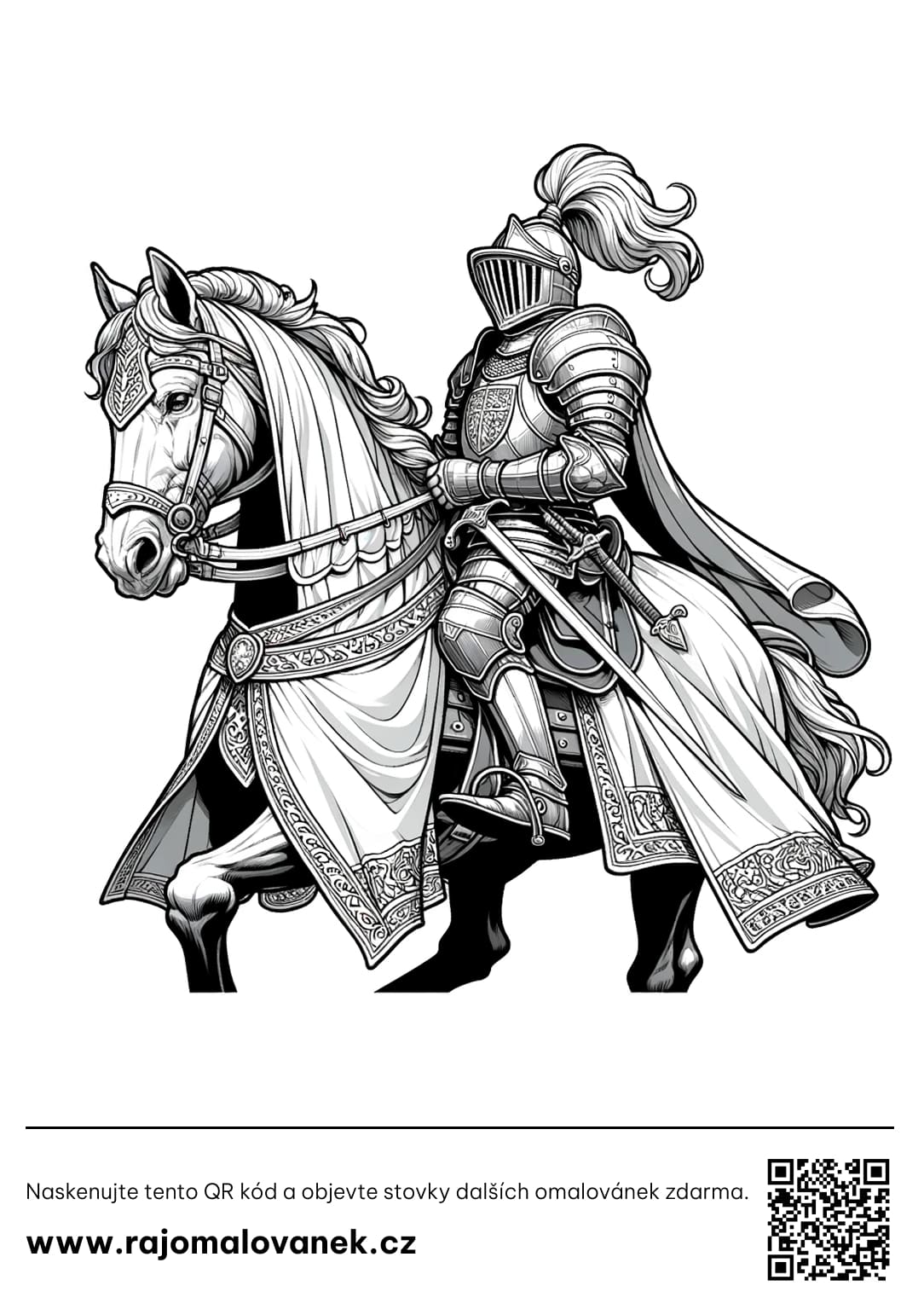 Omalovánky rytíř