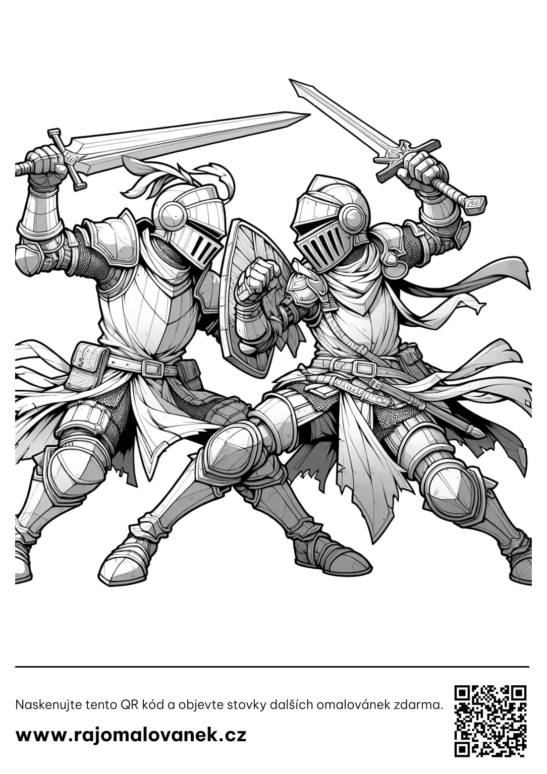 Omalovánky rytíři