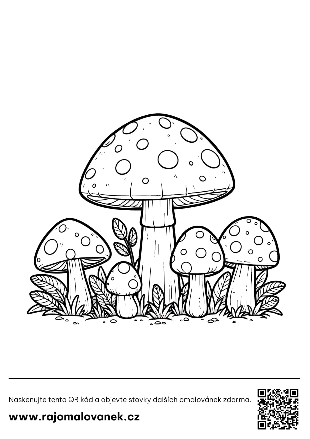 Omalovánky Houby