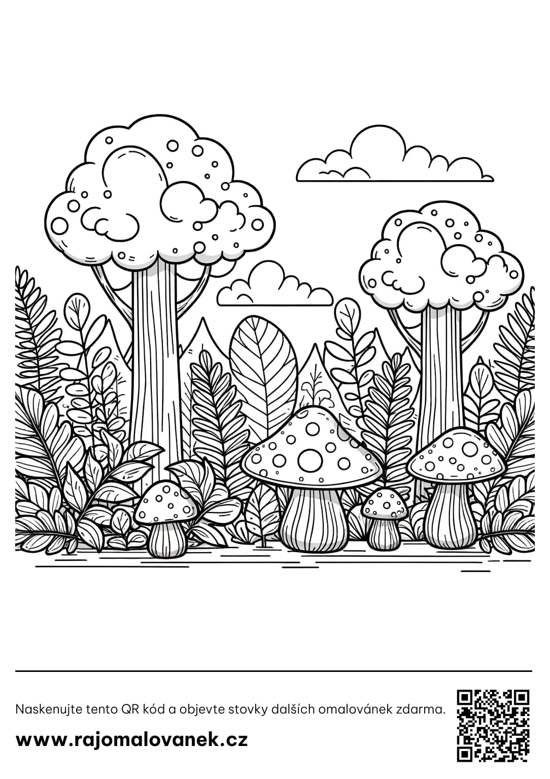 Omalovánka houby