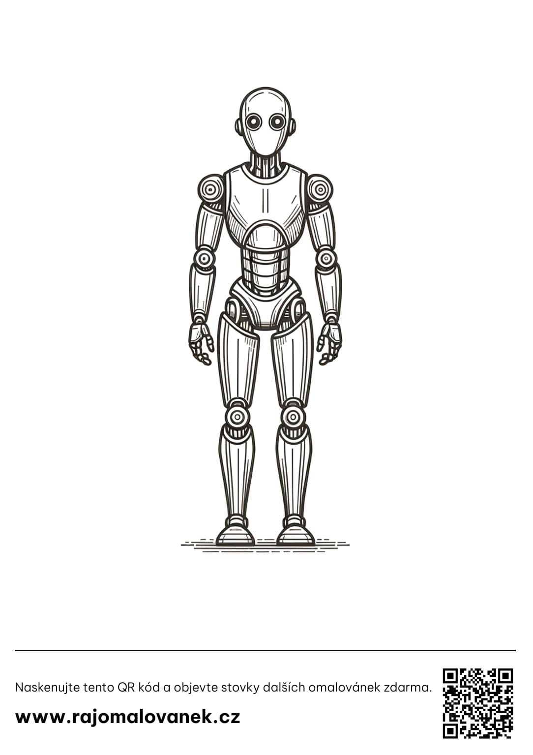 Roboti omalovánka