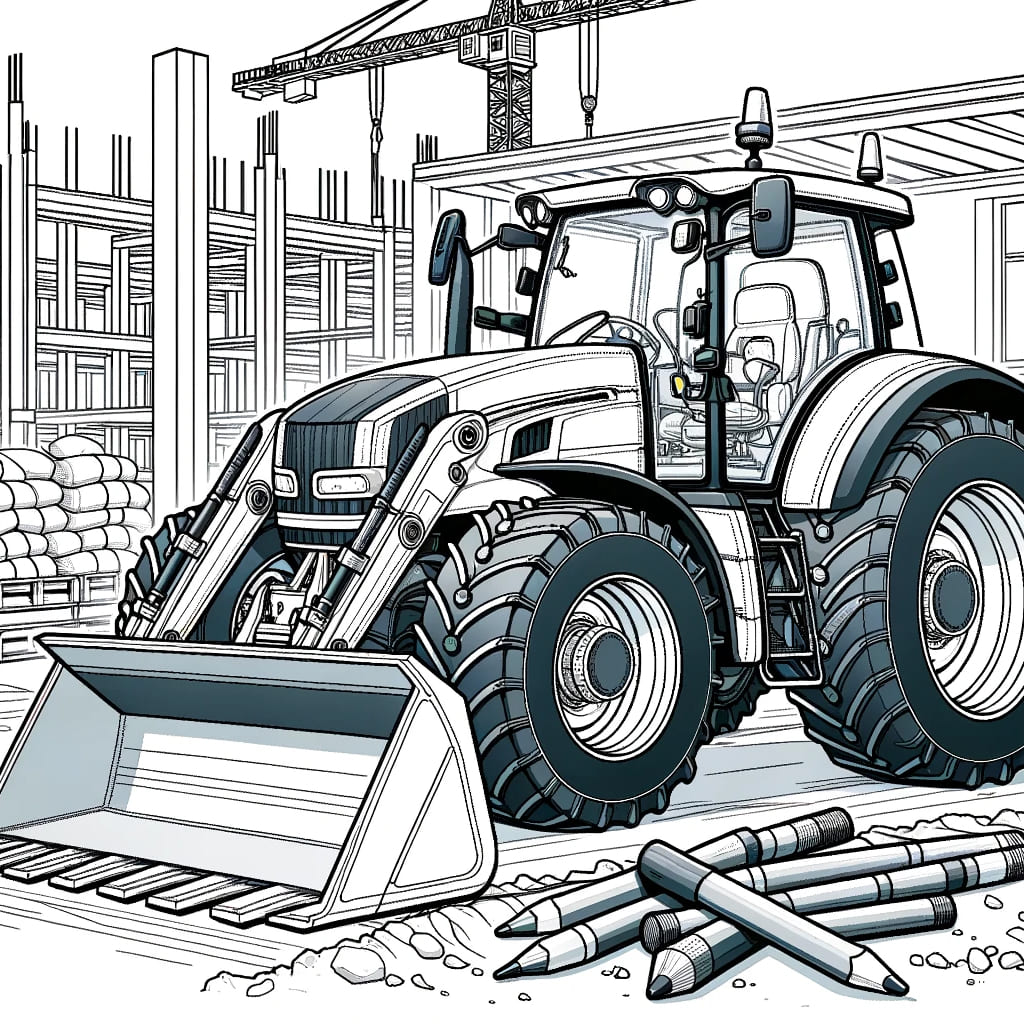 omalovánky traktor k vytisknutí