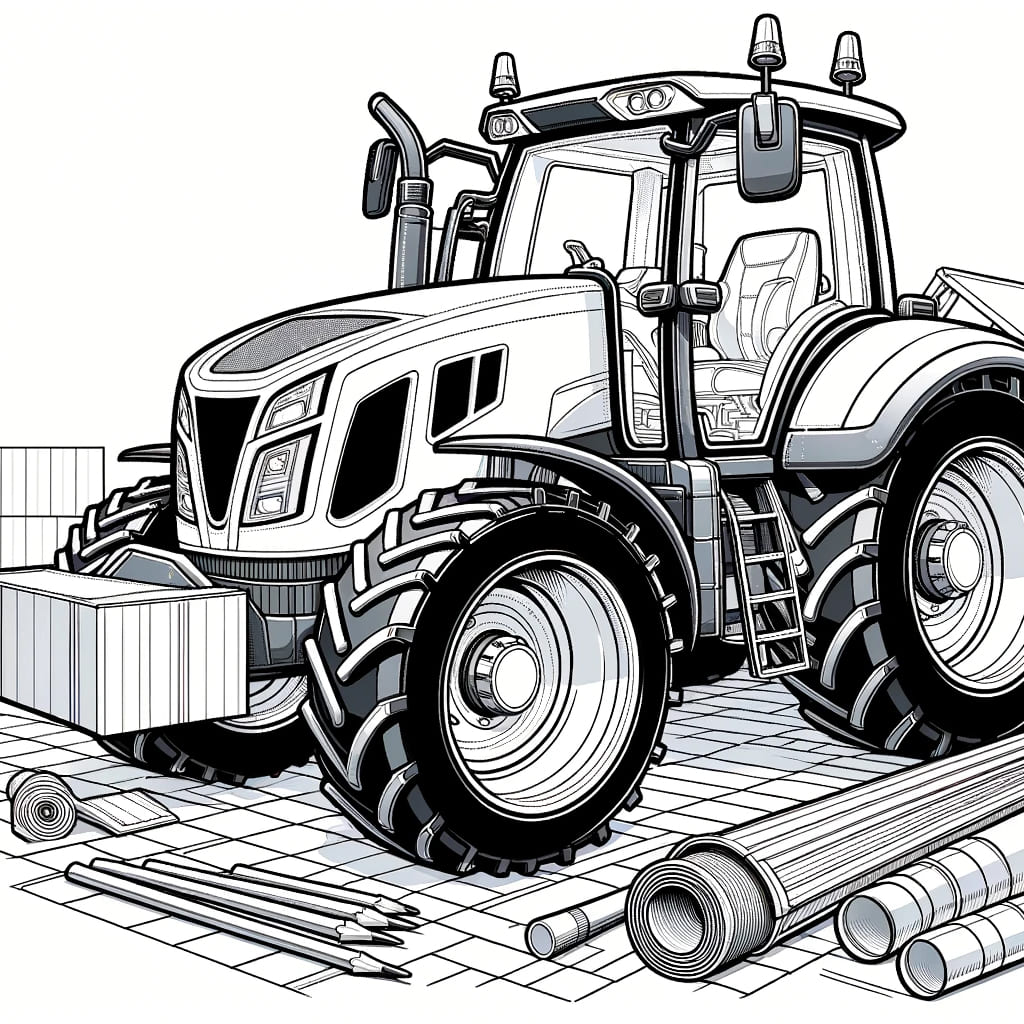 traktor omalovánky k vytisknutí