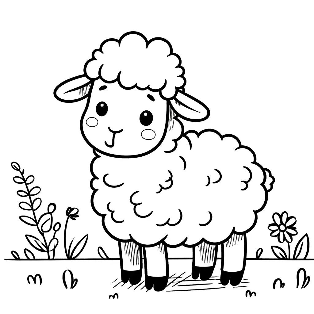 Omalovánky ovce