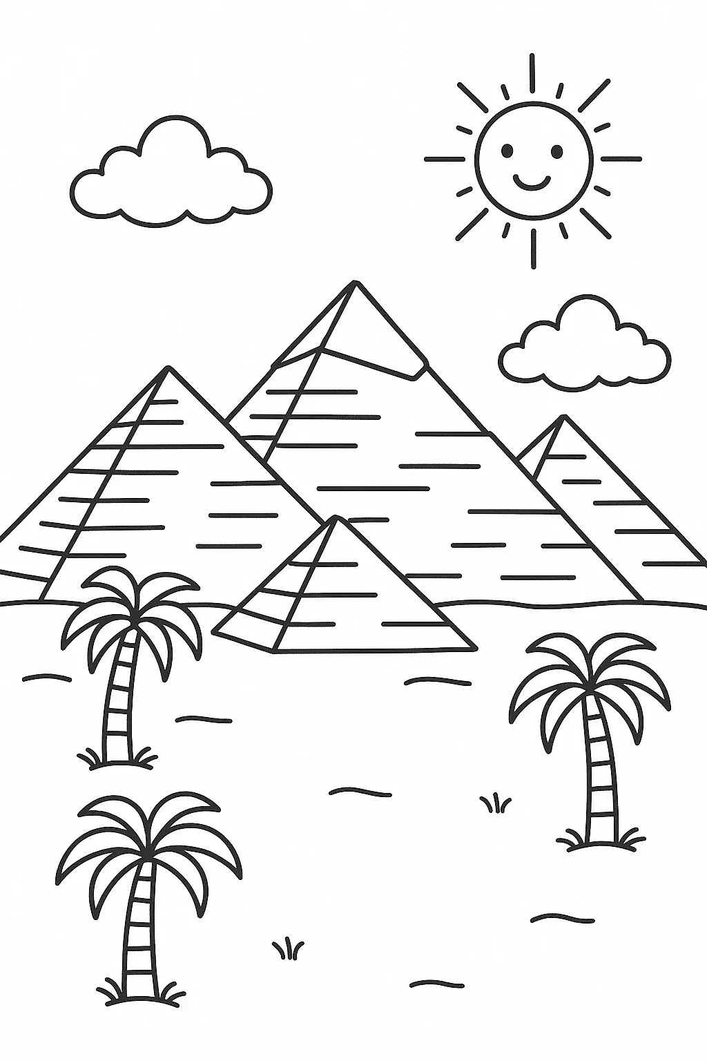 Pyramida omalovánka